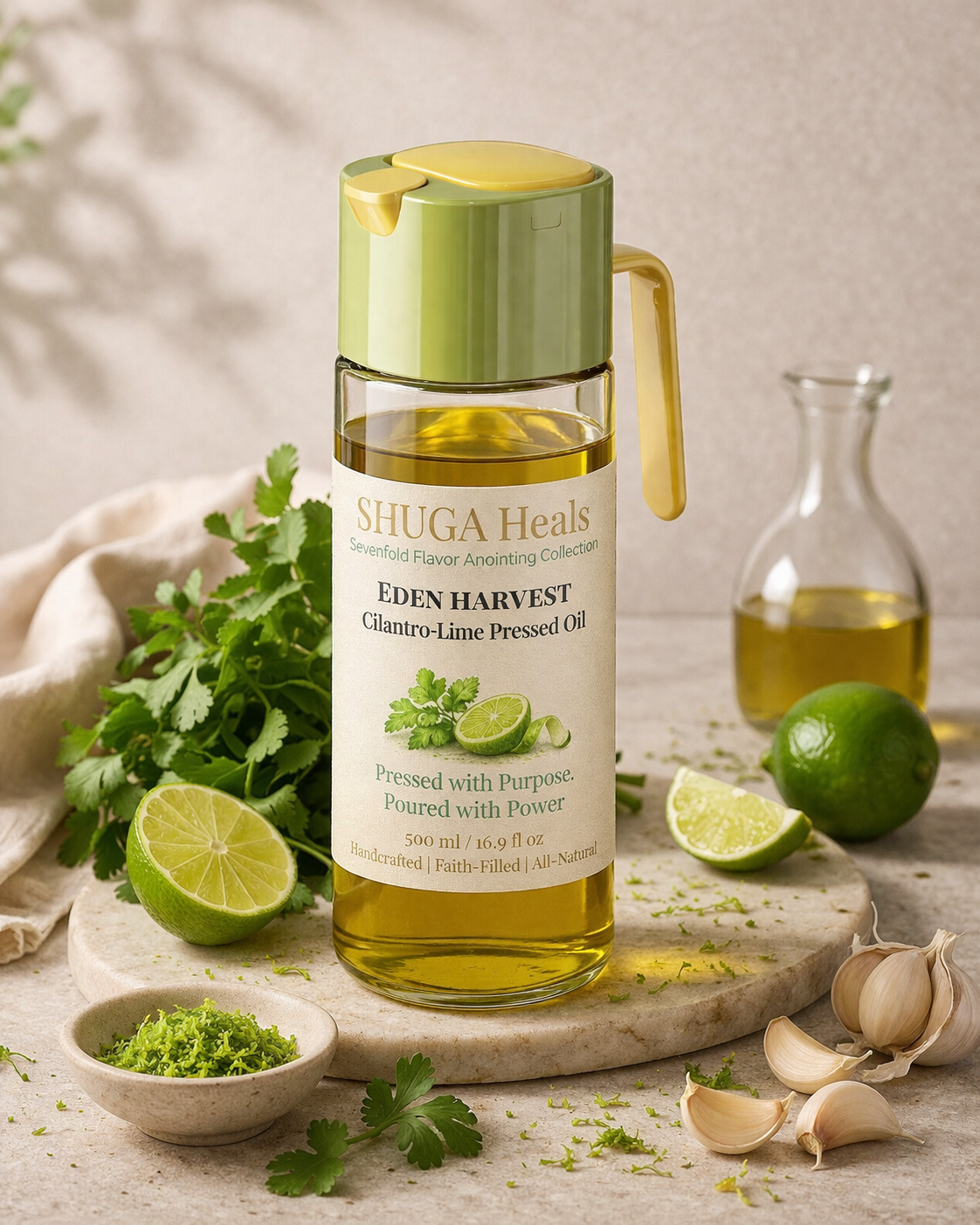 Eden Harvest – Cilantro Lime Pressed Oil for Fresh, Zesty and Vibrant Flavor by SHUGA