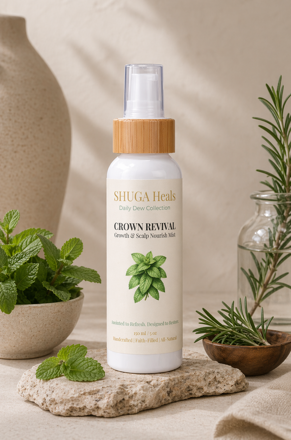 Crown Revival – Hair Growth Mist for Strengthening Roots, Hydration and Healthy Hair Growth by SHUGA