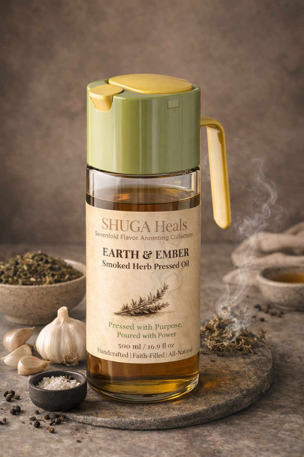 Earth & Ember – Smoked Herb Oil for Deep, Smoky and Earthy Flavor by SHUGA