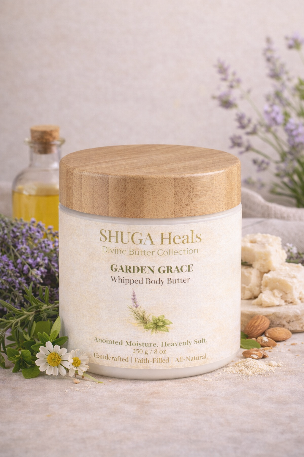 Garden Grace – Natural Whipped Body Butter for Deep Hydration, Softness and Smooth Skin by SHUGA