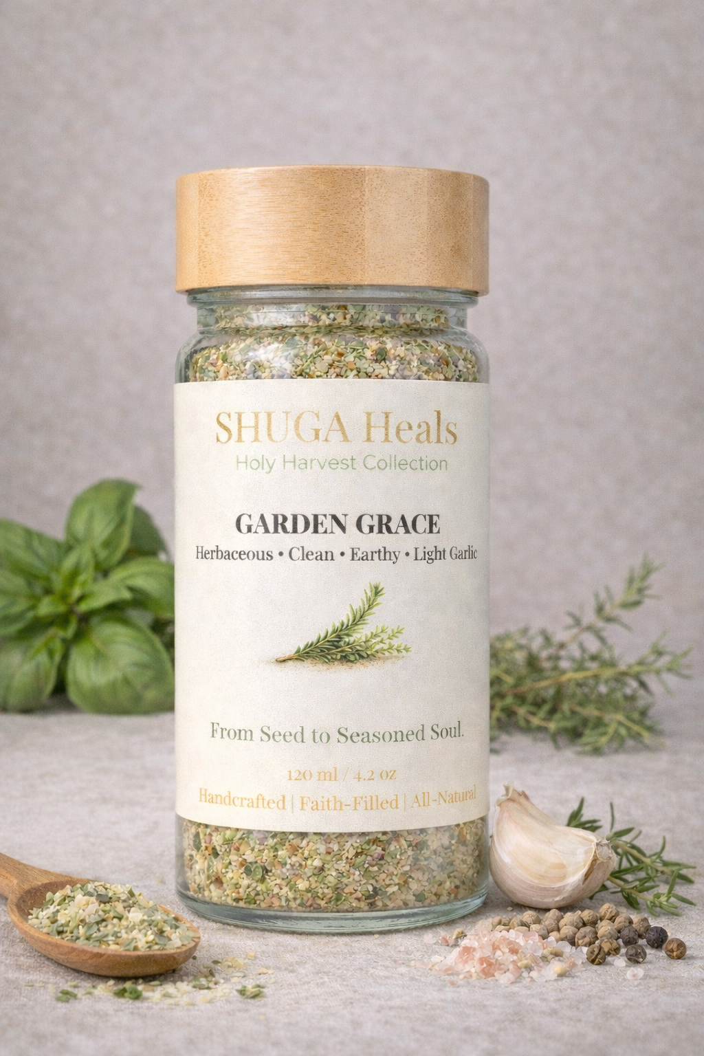 Garden Grace – Vegetable Seasoning Blend for Fresh, Herbal and Balanced Flavor by SHUGA