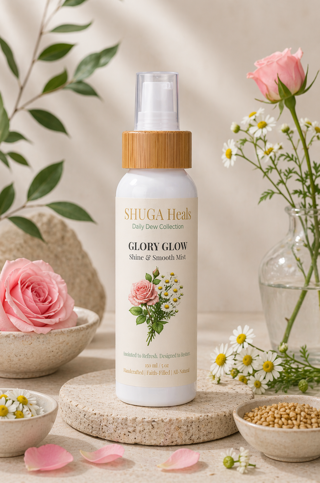 Glory Glow – Hair Shine Mist for Radiant, Smooth and Glossy Hair by SHUGA