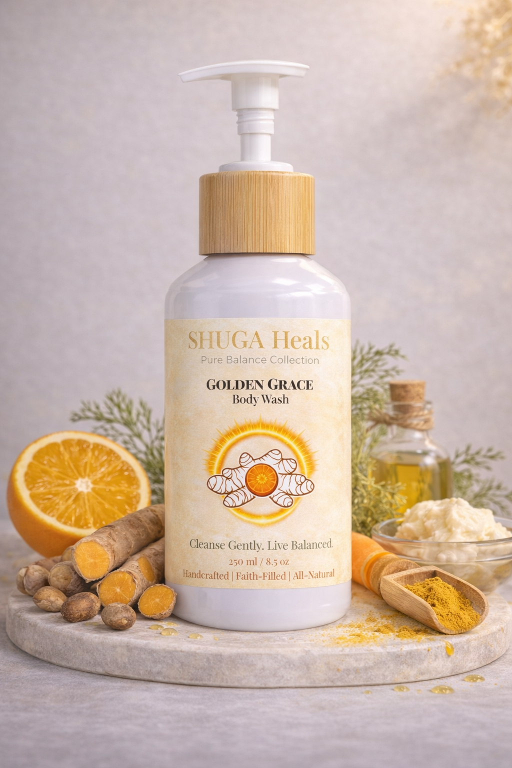 Golden Grace – Natural Body Wash for Soft, Nourished and Radiant Skin by SHUGA