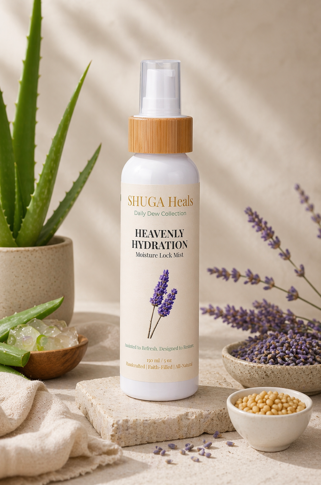 Heavenly Hydration – Hydrating Hair Mist for Moisture, Softness and Revitalized Hair by SHUGA