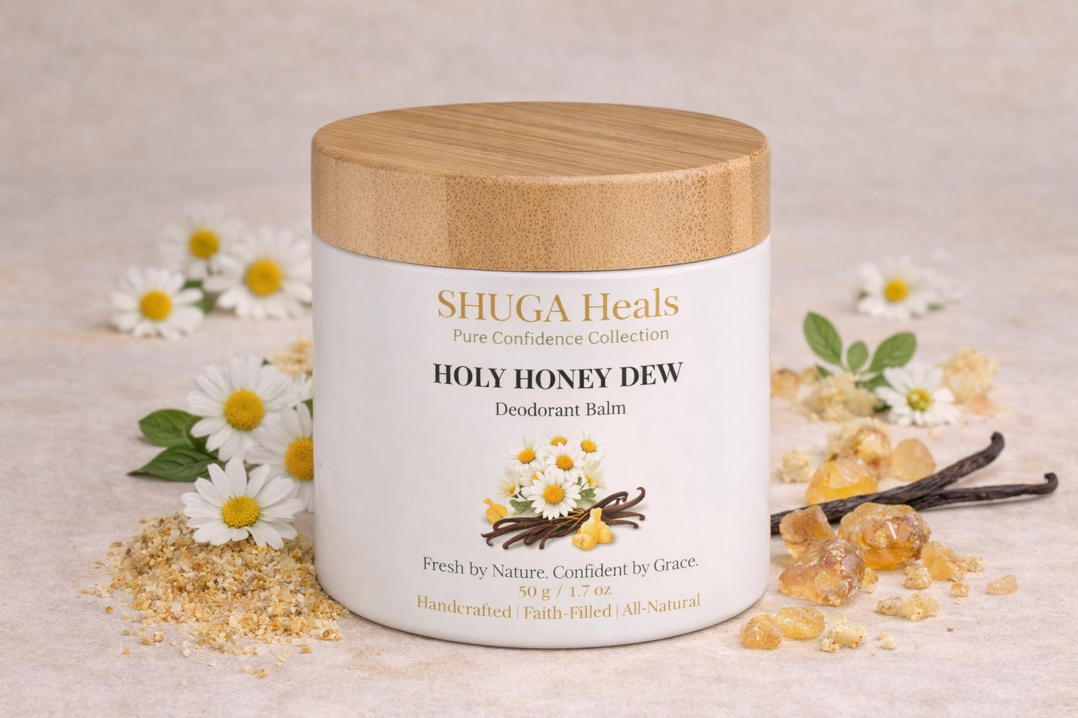 Holy Honey Dew – Natural Deodorant Balm for Gentle Freshness and Nourishing Odor Protection by SHUGA