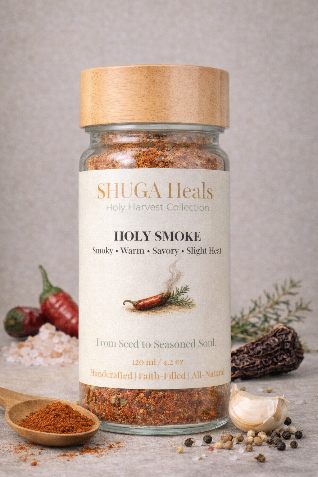 Holy Smoke – Smoky Seasoning Blend for Bold, Rich and Deep Flavor Cooking by SHUGA