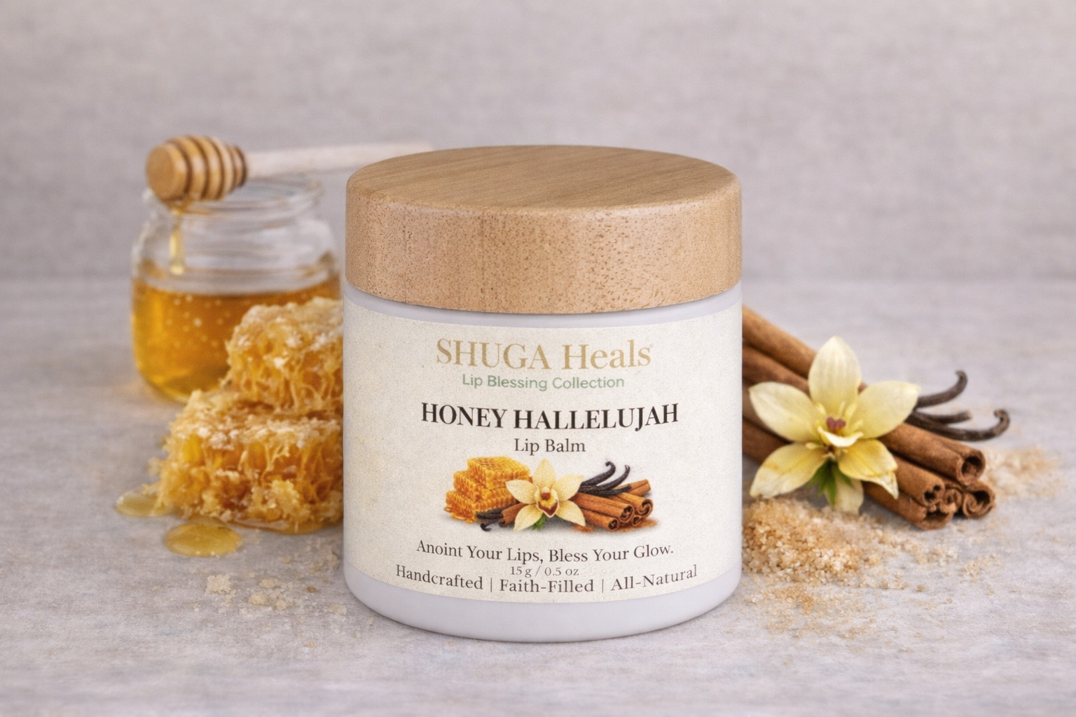 Honey Hallelujah – Natural Honey Lip Balm for Soft, Nourished and Deeply Hydrated Lips by SHUGA
