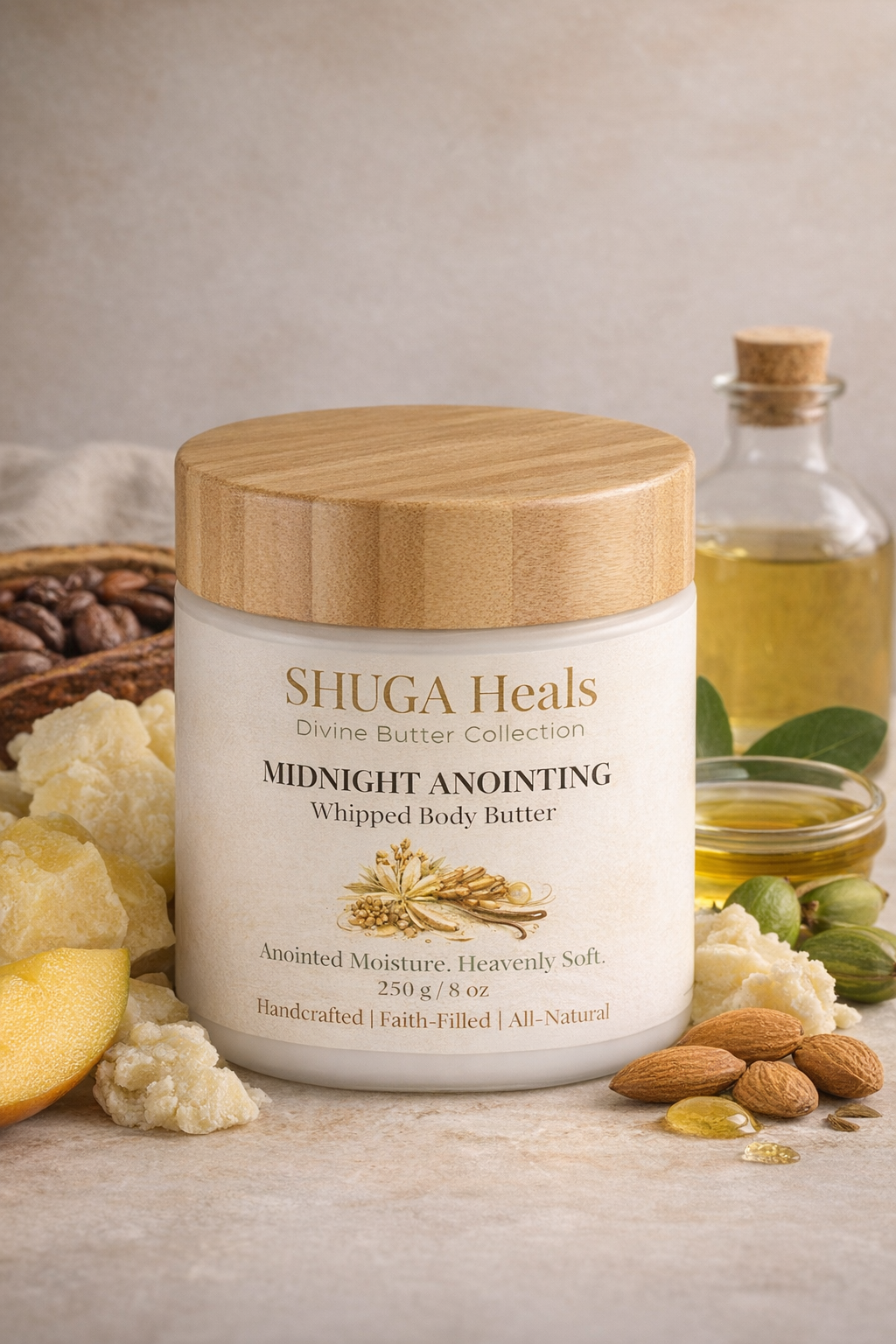 Midnight Anointing – Night Repair Body Butter for Deep Hydration, Skin Restoration and Overnight Nourishment by SHUGA