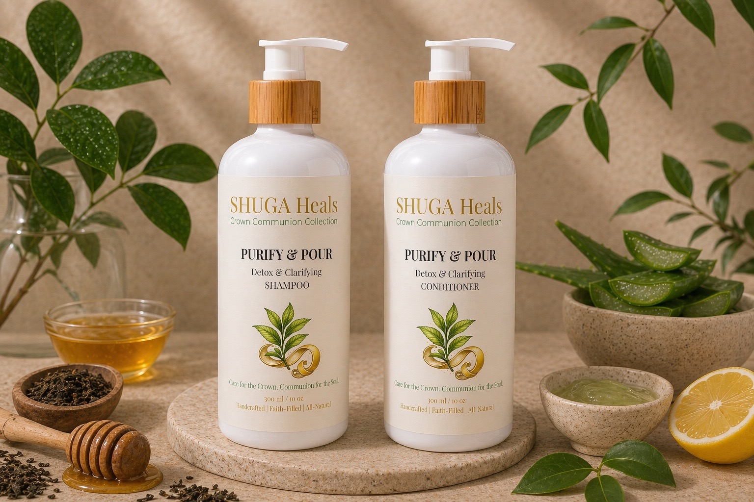 Purify & Pour Detox Duo – Clarifying Shampoo and Conditioner for Deep Cleanse, Detox and Scalp Reset by SHUGA