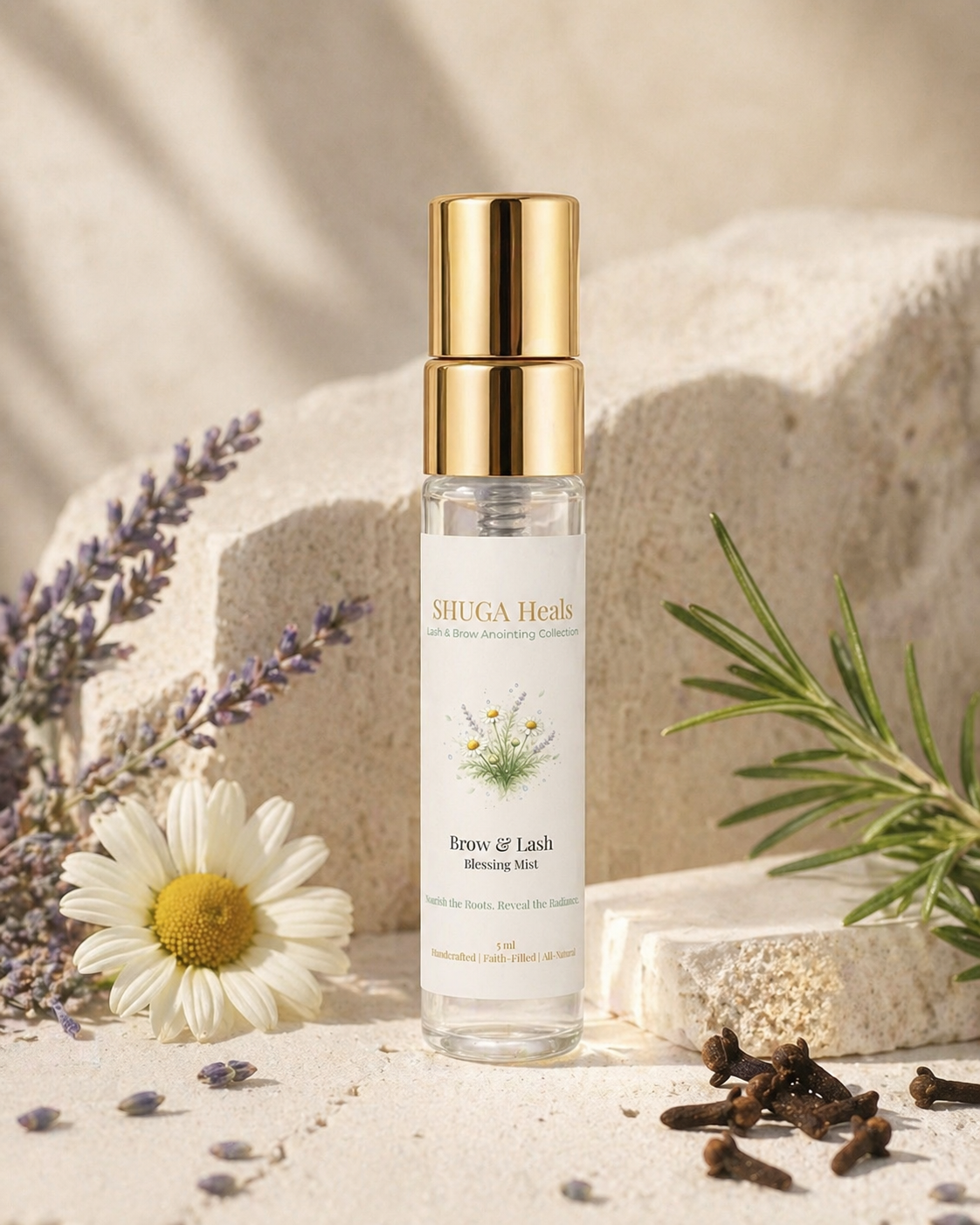 Brow & Lash – Hydrating Lash & Brow Mist for Soft, Nourished and Refreshed Lashes and Brows by SHUGA