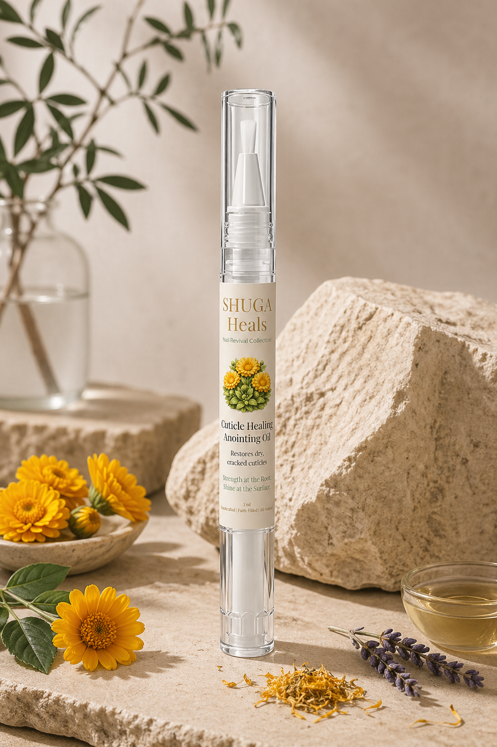 Cuticle Healing Anointing Oil – Natural Cuticle Oil for Nourished, Hydrated and Healthy Cuticles by SHUGA