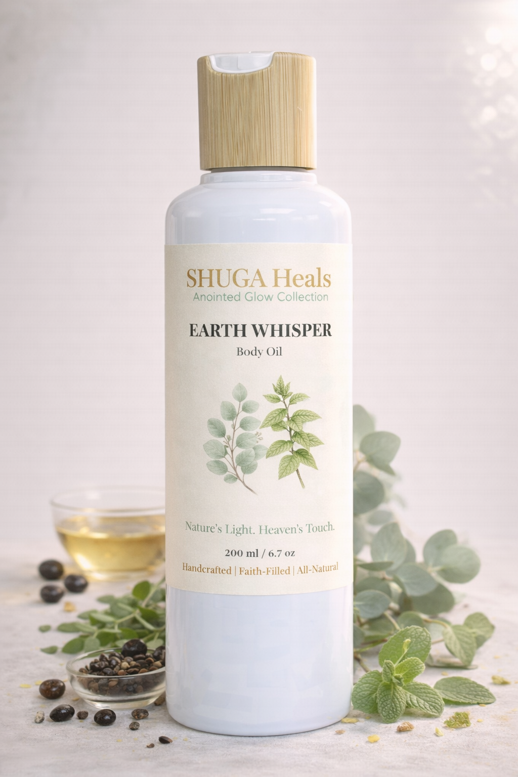 Earth Whisper – Natural Body Oil for Deep Hydration for Soft, Nourished and Radiant Skin by SHUGA