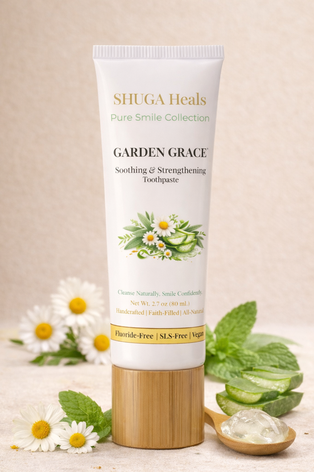 Garden Grace – Natural Herbal Toothpaste for Fresh Breath and Clean, Healthy Smile by SHUGA