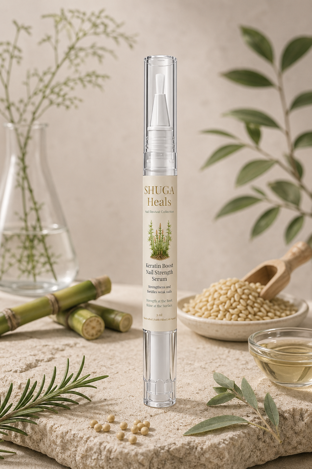 Keratin Boost Nail Strength Serum – Nail Strength Serum for Stronger, Healthier and Resilient Nails by SHUGA