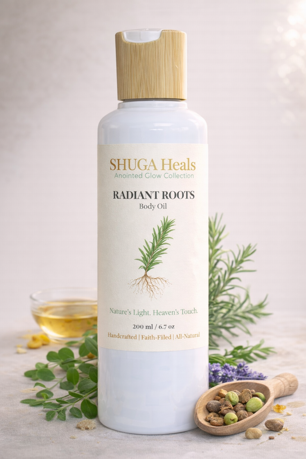 Radiant Roots – Natural Body Oil for Healthy Skin for Nourished, Smooth and Radiant Glow by SHUGA