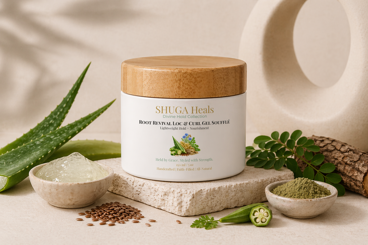 Root Revival Gel Soufflé – Hair Styling Gel Soufflé for Soft Hold, Definition and Hydrated Styling by SHUGA